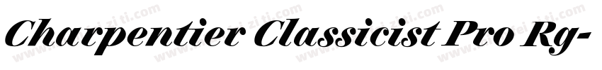Charpentier Classicist Pro Rg字体转换